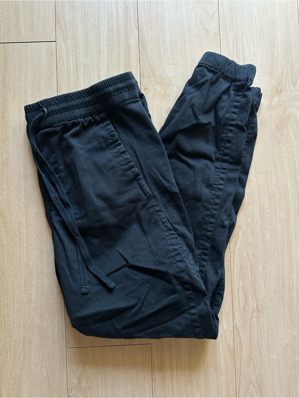 Union Bay Jogger Pants Womens Size XL Black Solid Pockets Comfort Drawstring